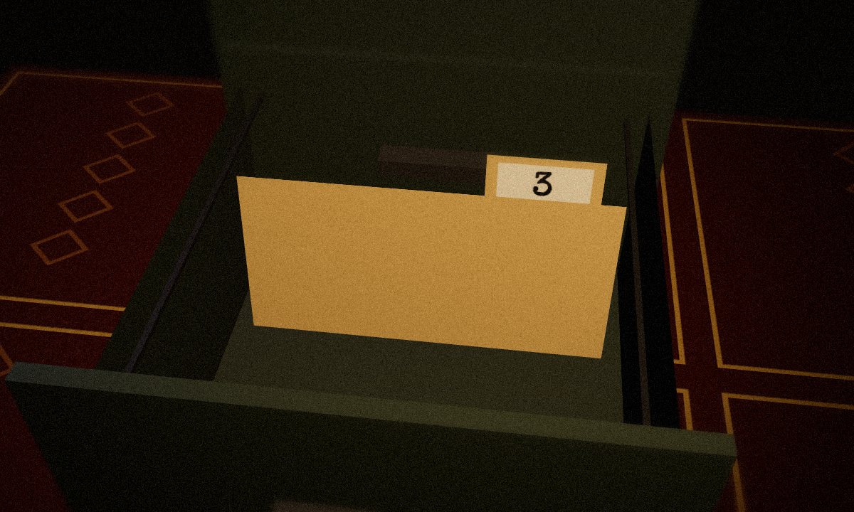 Filing Cabinet, top drawer in the escape room