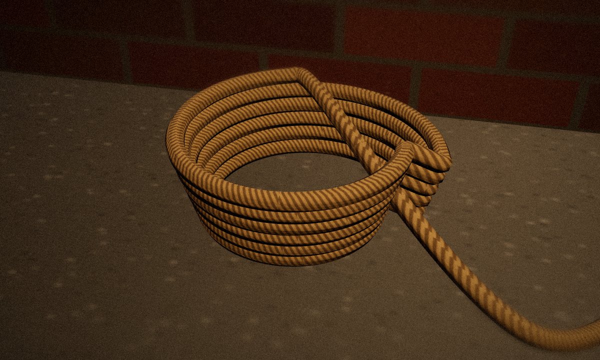 Piece of Rope in the escape room