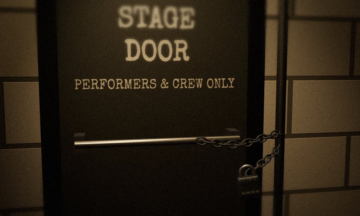 Stage Door in the escape room