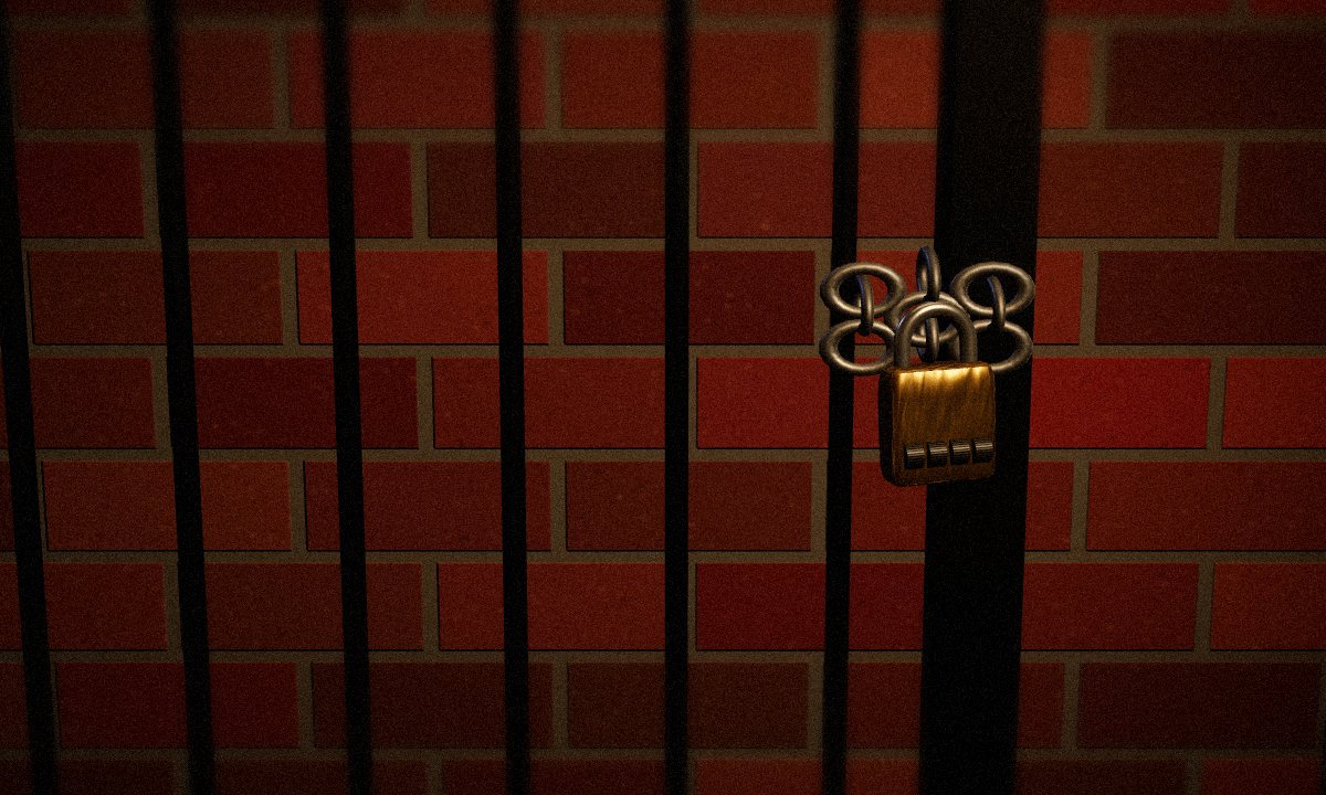 The Alley Gate in the escape room