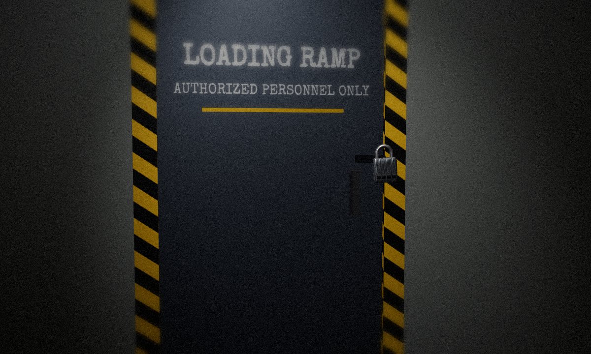 Cargo Bay Door in the escape room