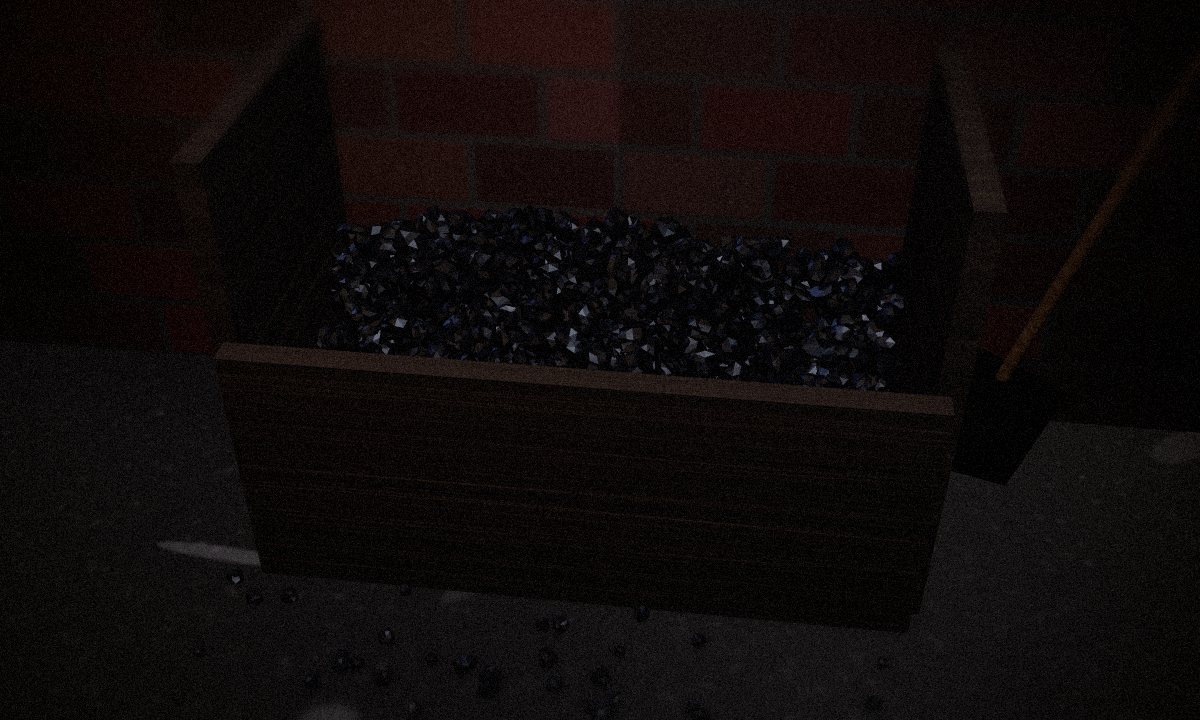 The coal bunker in the escape room