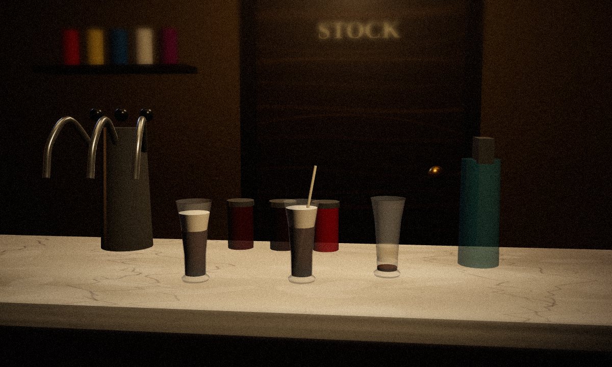 The soda fountain in the escape room