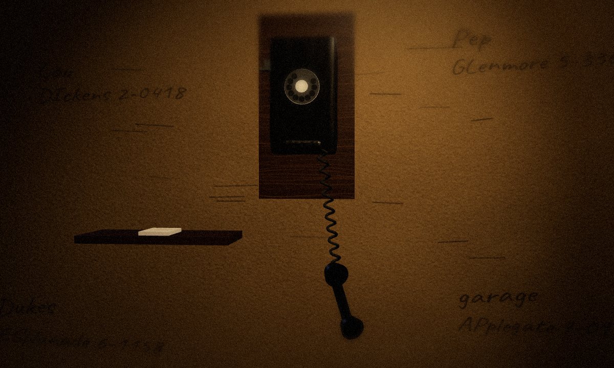 The telephone in the escape room