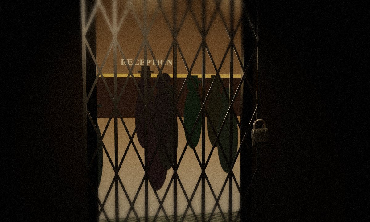 Lobby Door in the escape room