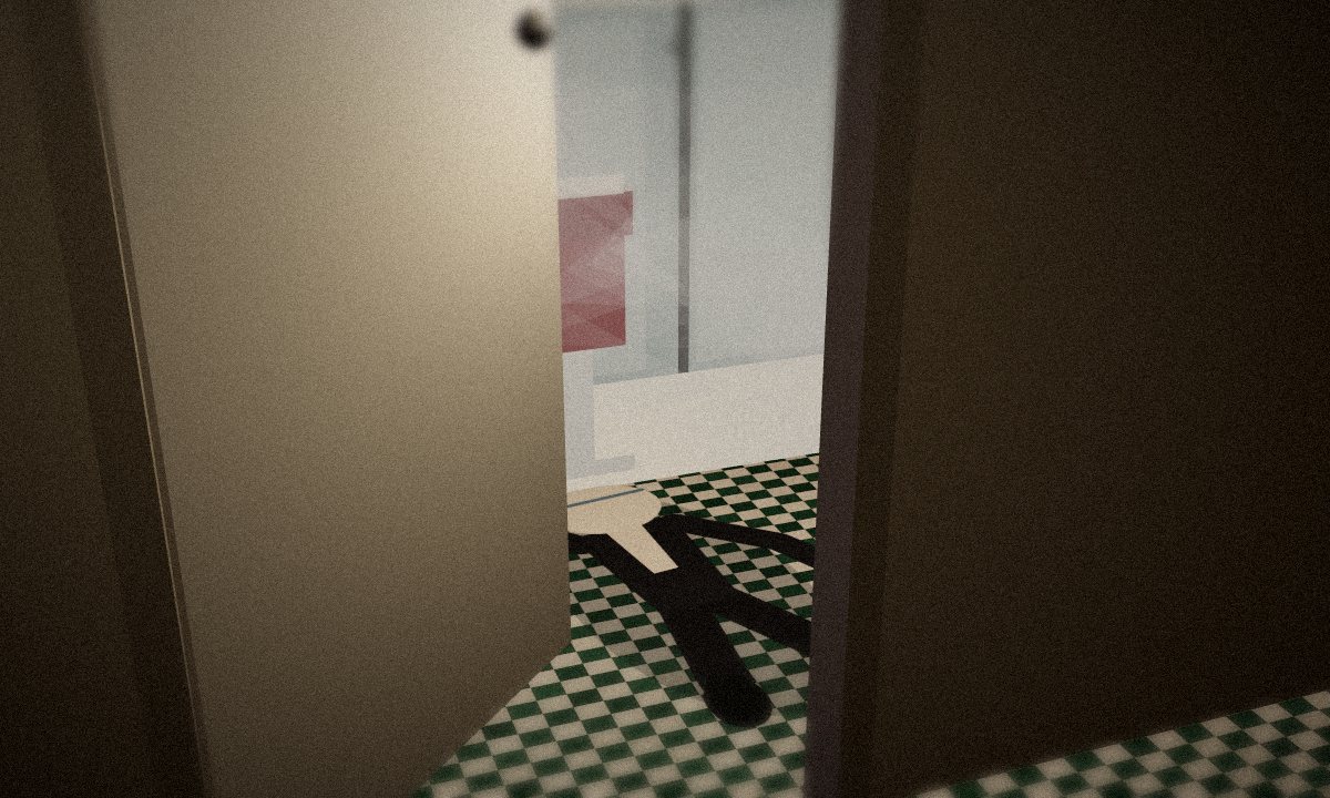 Door to the Shop in the escape room