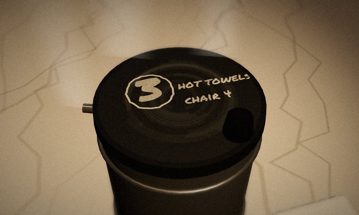 Towel Steamer in the escape room