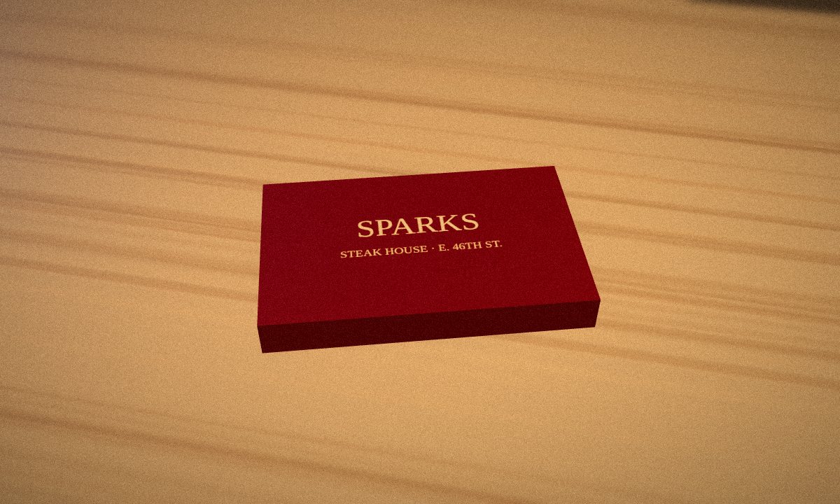 Matchbook in the escape room