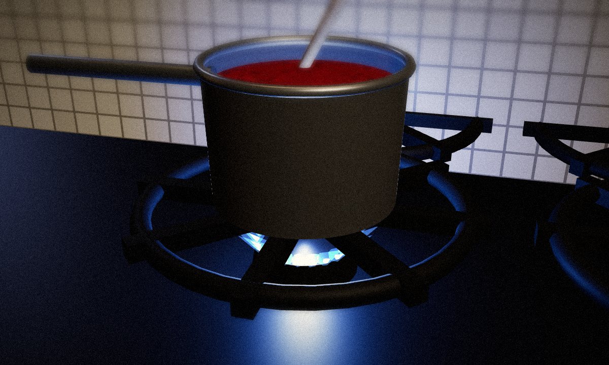 The Gas Range in the escape room