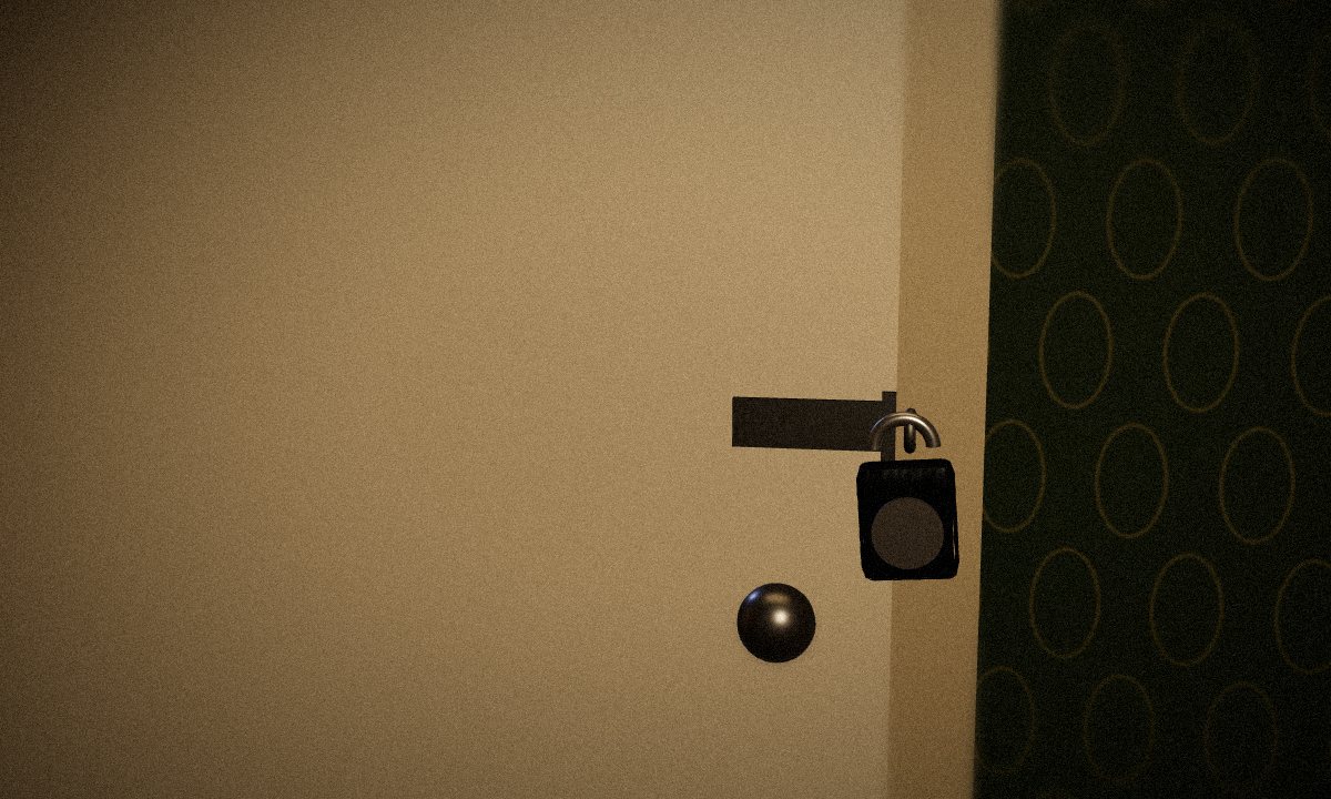 Service Door in the escape room